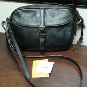 SALE.   Fossil Kendall  leather crossbody bag, NWT